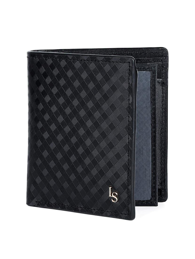 men black textured leather wallet - 21966126 - Standard Image - 3