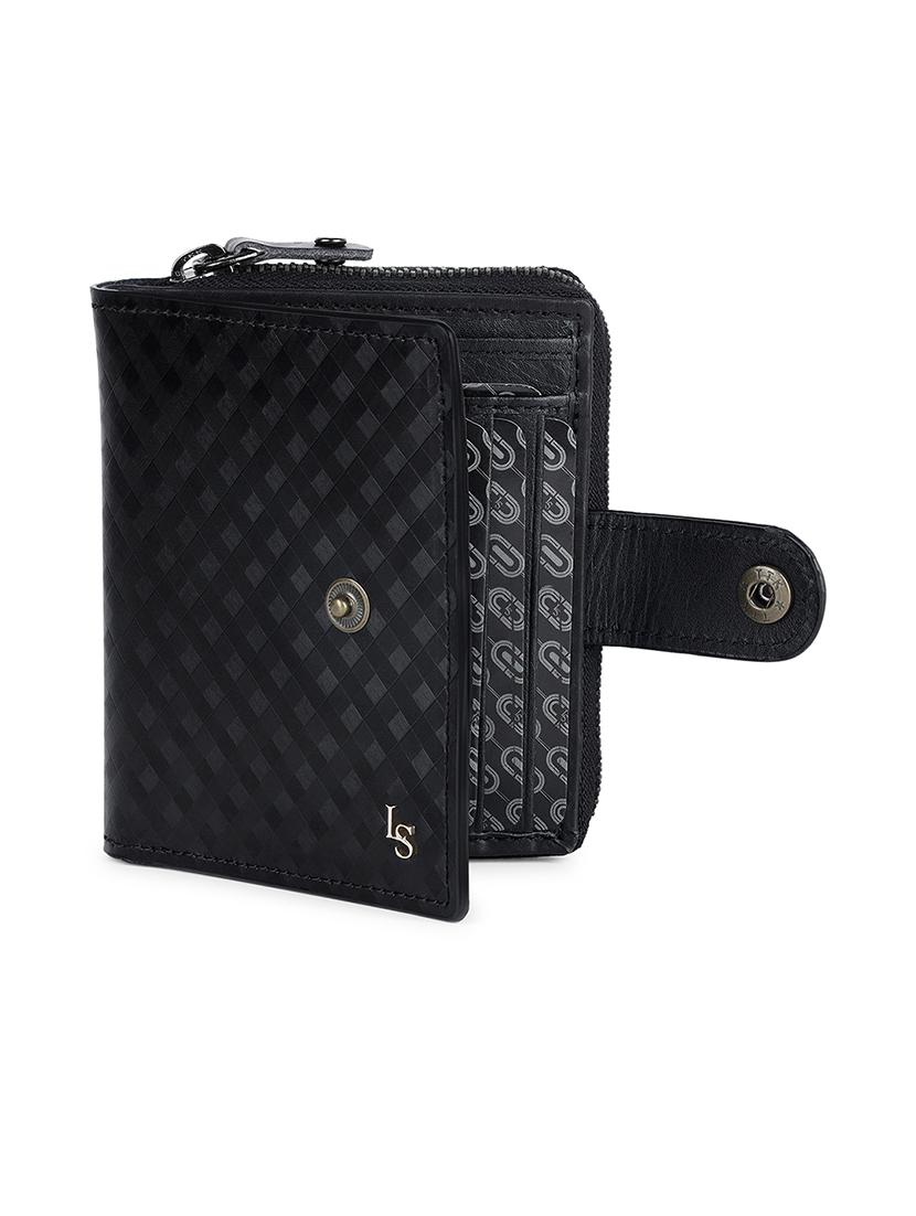 men black textured leather wallet - 21966128 - Standard Image - 3