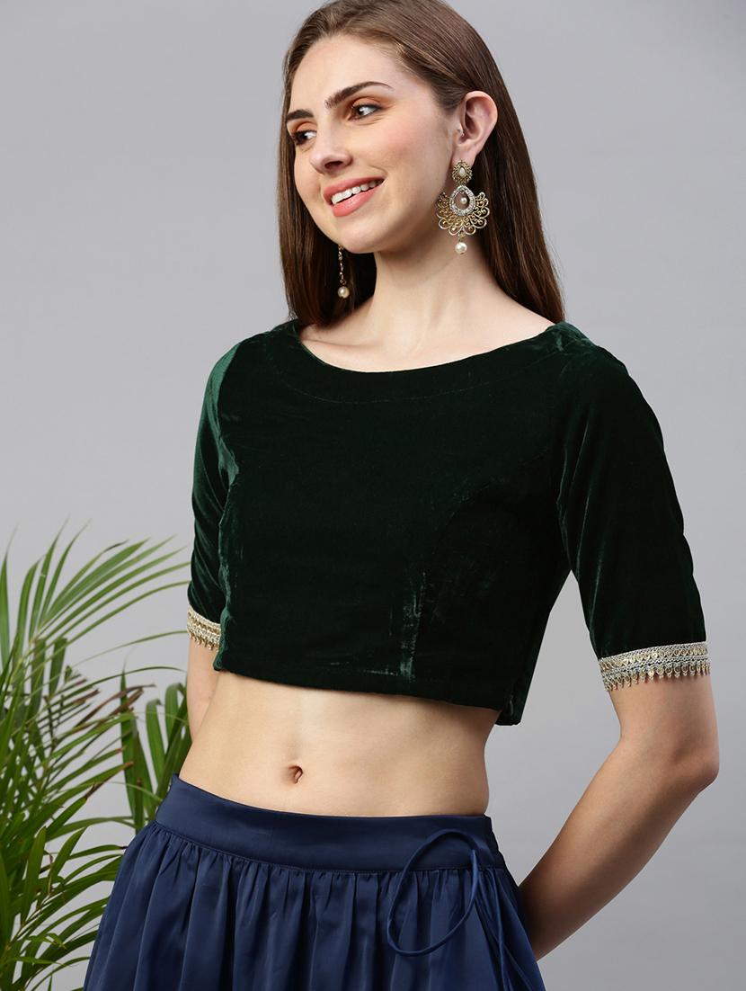 women solid short sleeve stitched blouse - 21966138 - Zoom Image - 0