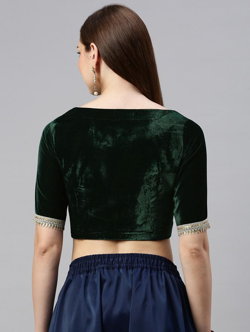 women solid short sleeve stitched blouse - 21966138 - Standard Image - 3