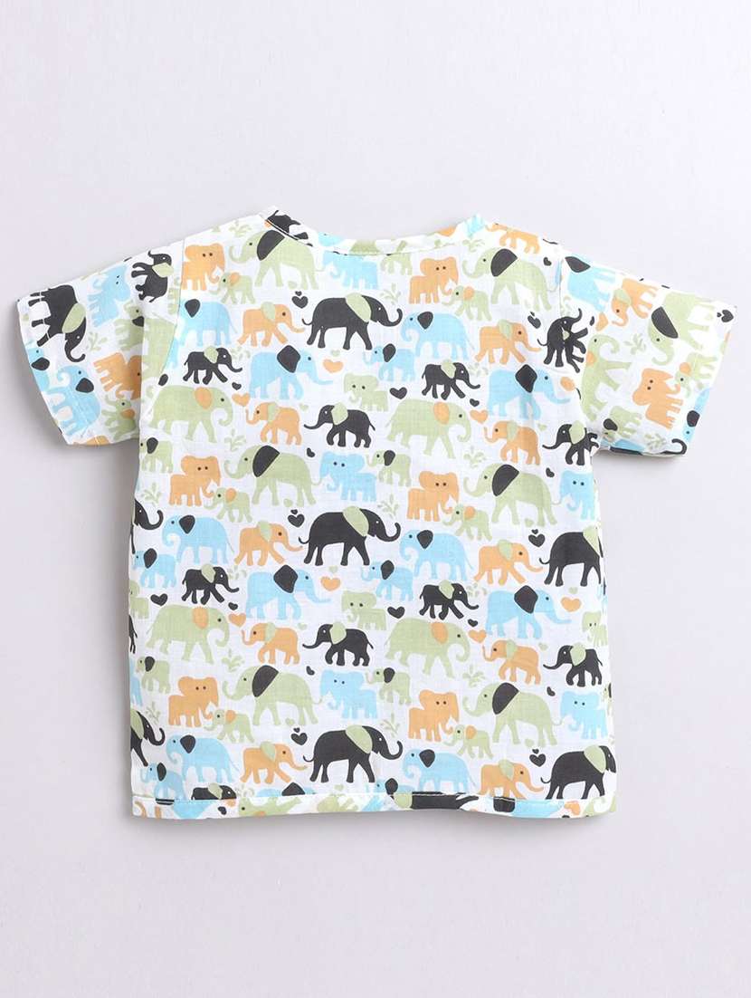 boys pack of 3 printed short sleeve vest - 21966152 -  Standard Image - 5