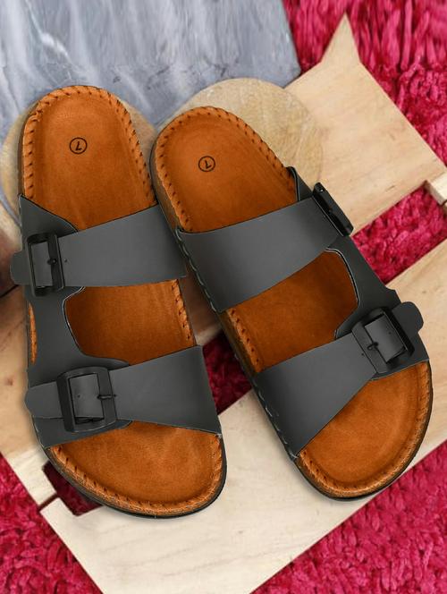 men solid slip on sandal - 21966210 -  Standard Image - 0