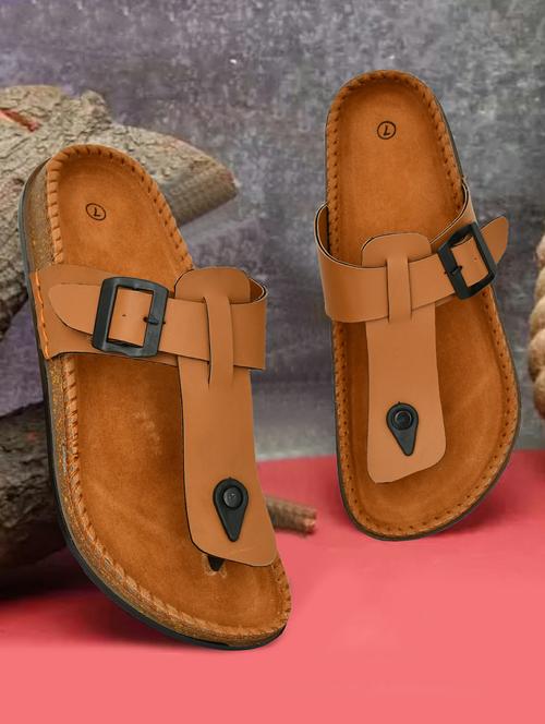 men solid toe separator sandal - 21966212 - Standard Image - 0