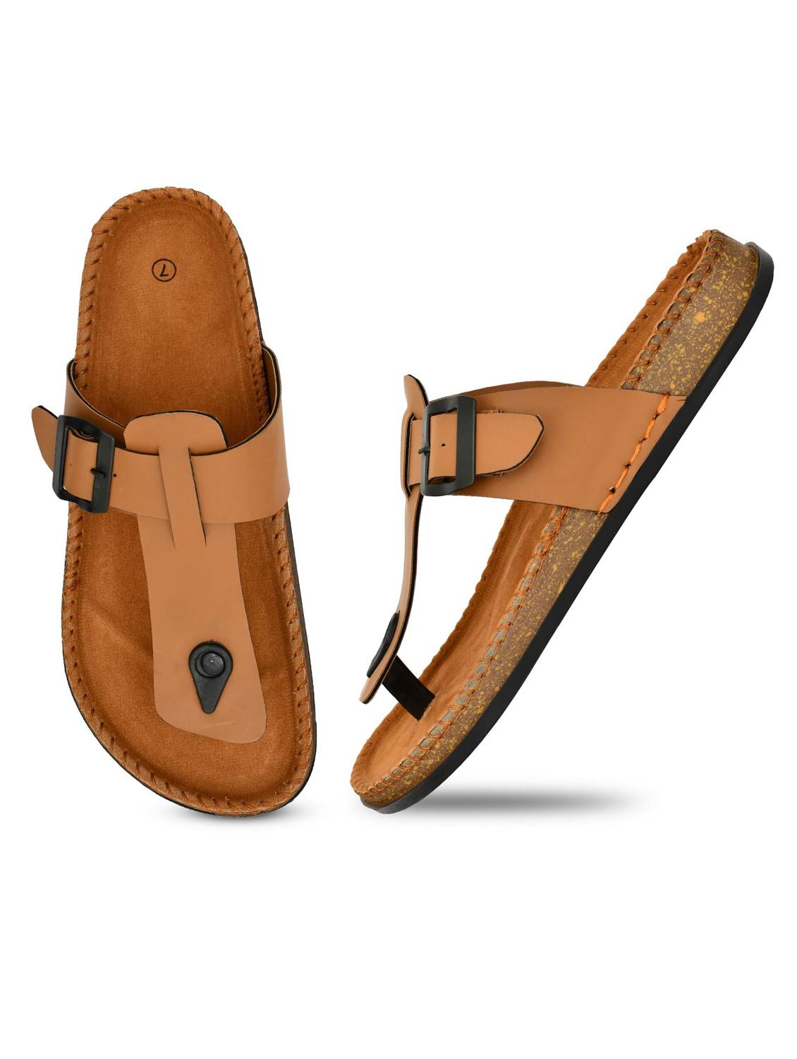 men solid toe separator sandal - 21966212 - Standard Image - 3