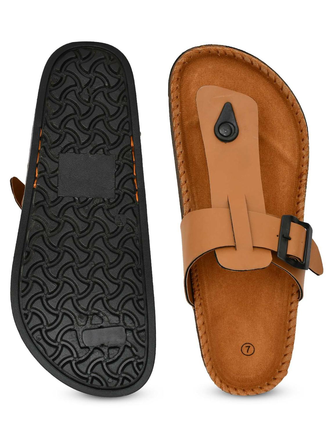 men solid toe separator sandal - 21966212 - Standard Image - 5