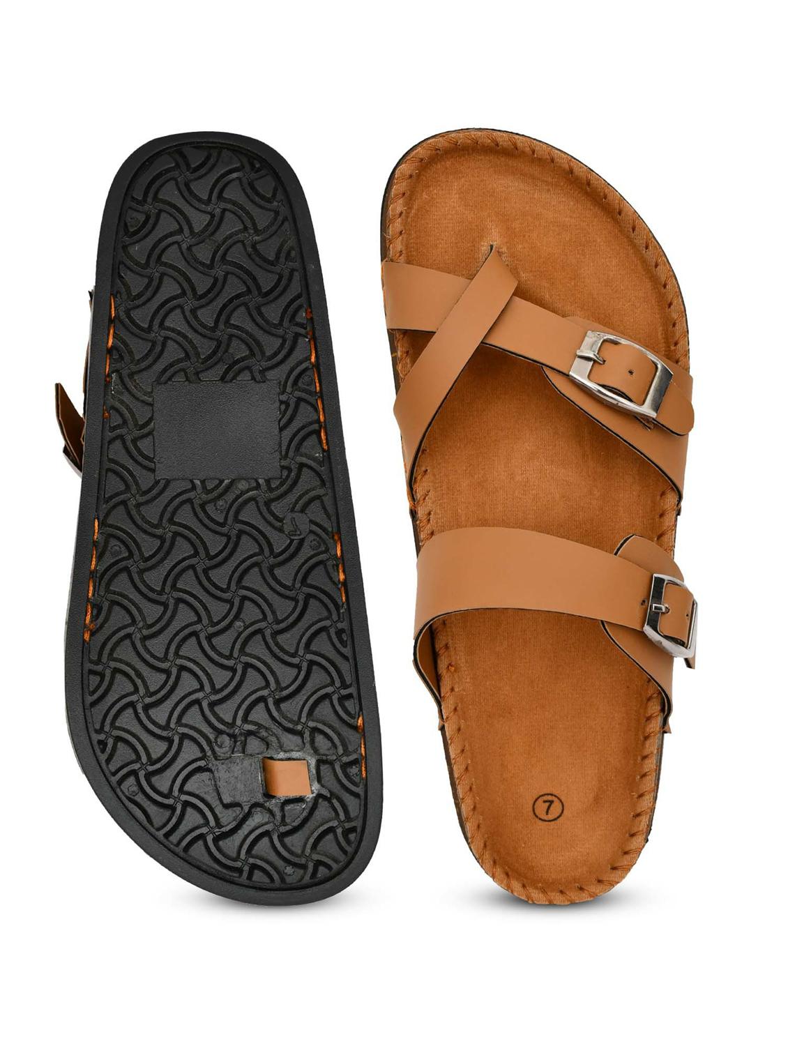 men solid toe separator sandal - 21966213 - Standard Image - 5