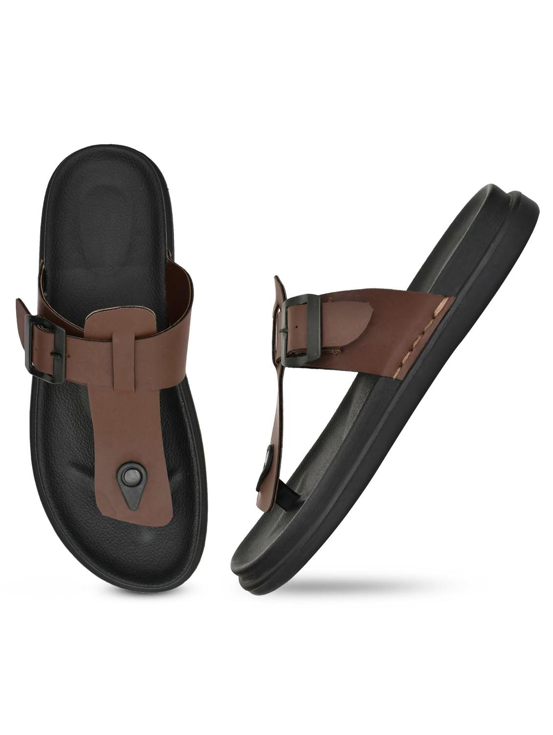 men solid toe separator sandal - 21966215 - Standard Image - 3