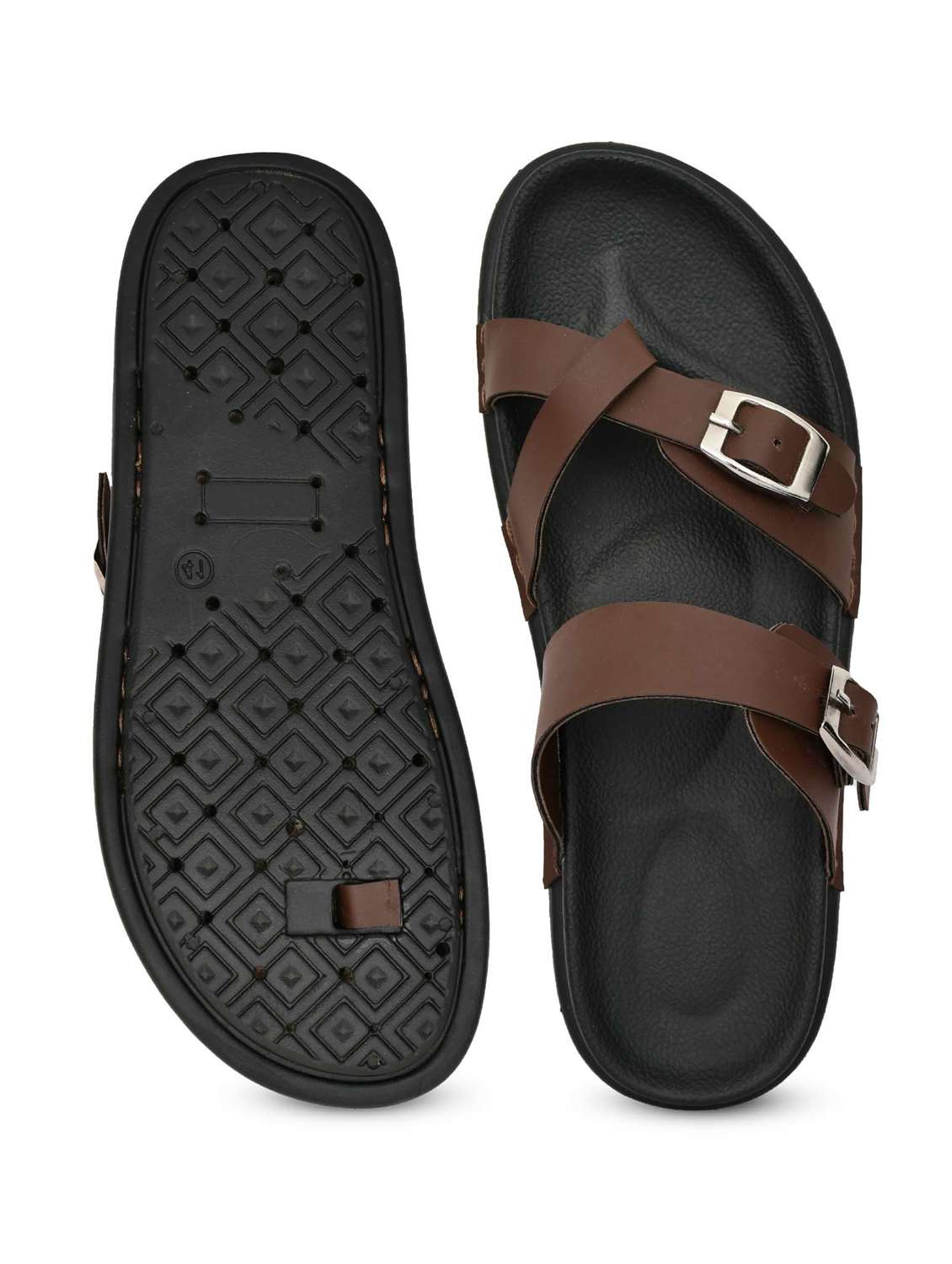 men solid toe separator sandal - 21966216 -  Standard Image - 5