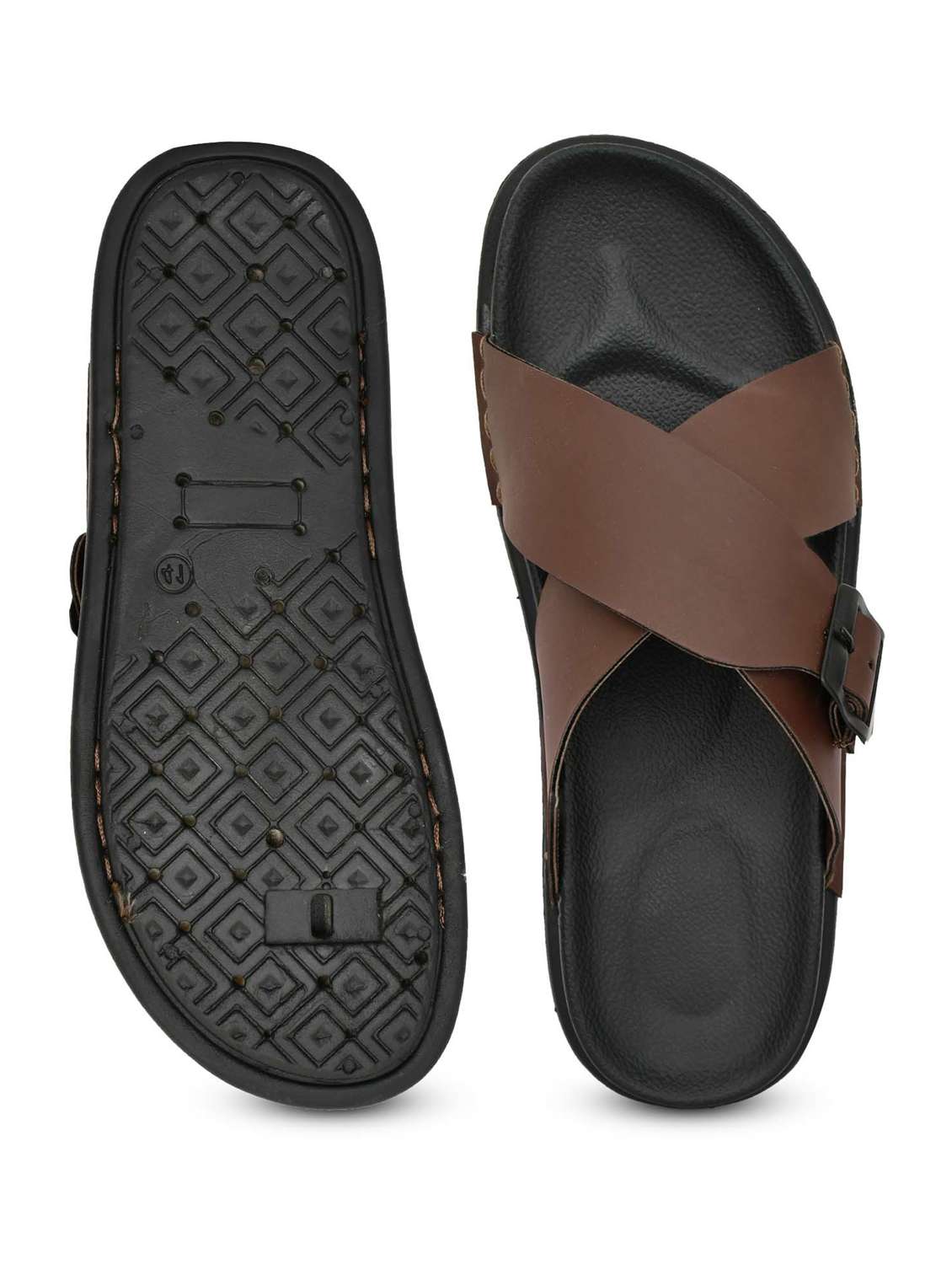 men solid slip on sandal - 21966217 -  Standard Image - 5