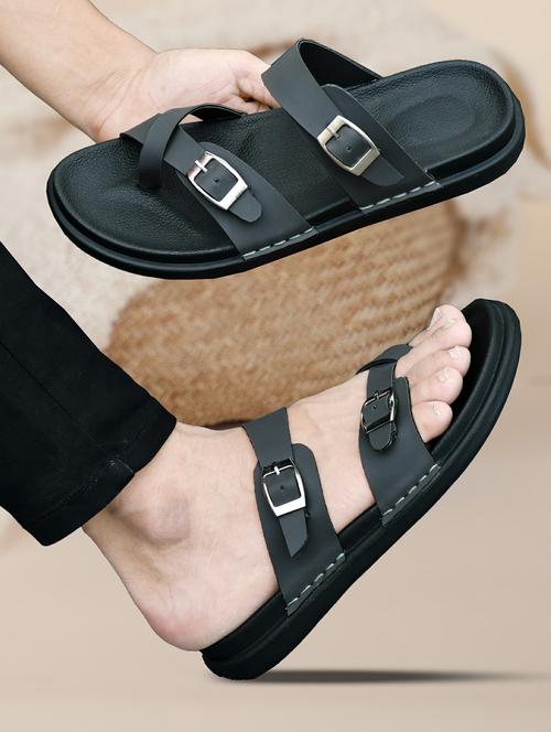 men solid toe separator sandal - 21966220 -  Standard Image - 0