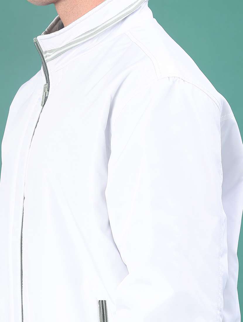 men solid long sleeve regualr fit casual jacket - 21966242 -  Standard Image - 5