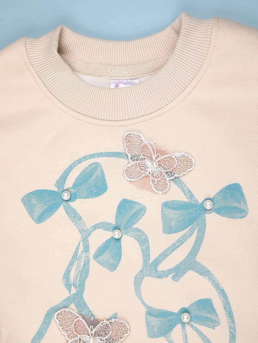 girls printed long sleeve sweatshirt - 21966248 -  Standard Image - 3