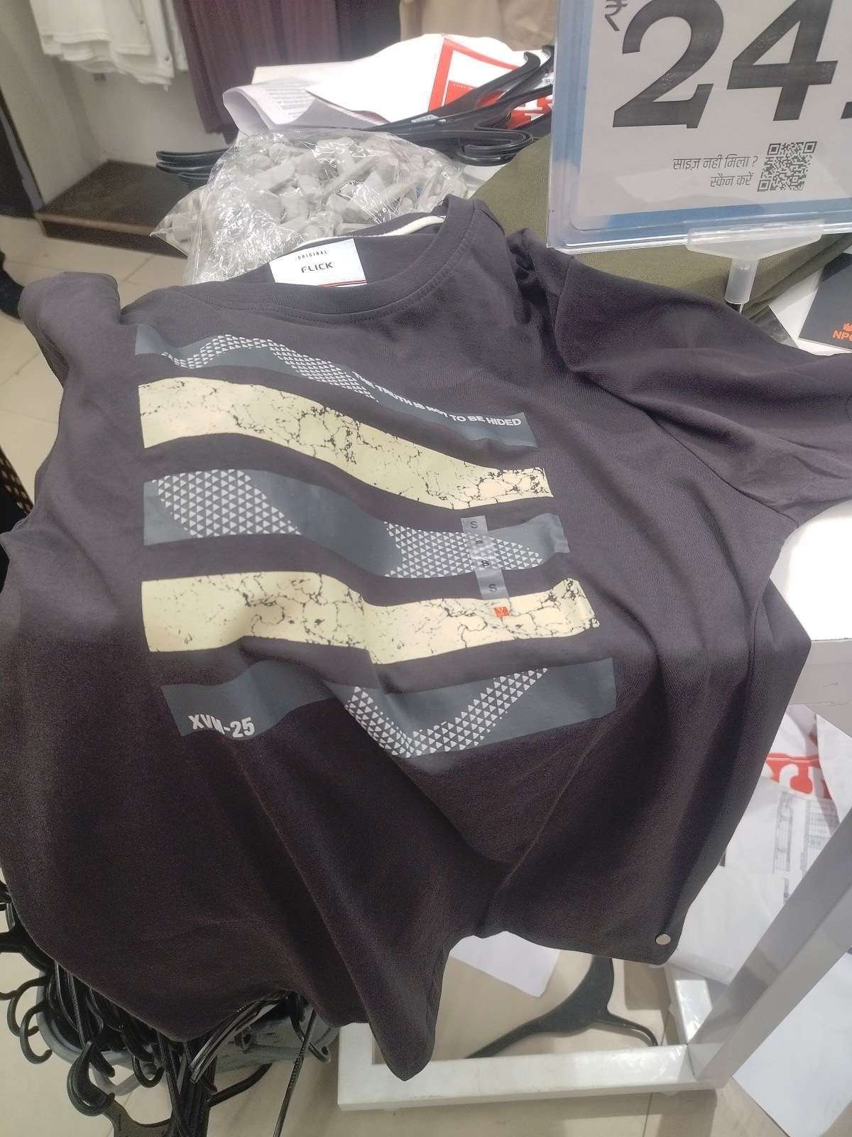 dark grey cotton single jersey tshirt - 21966350 - Zoom Image - 0