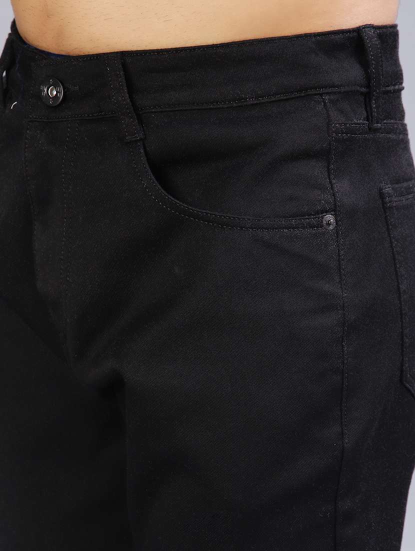 men plain mid rise full length jeans - 21966366 - Standard Image - 5