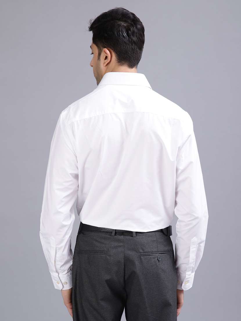 men solid long sleeve regular fit formal shirt - 21966404 - Standard Image - 3