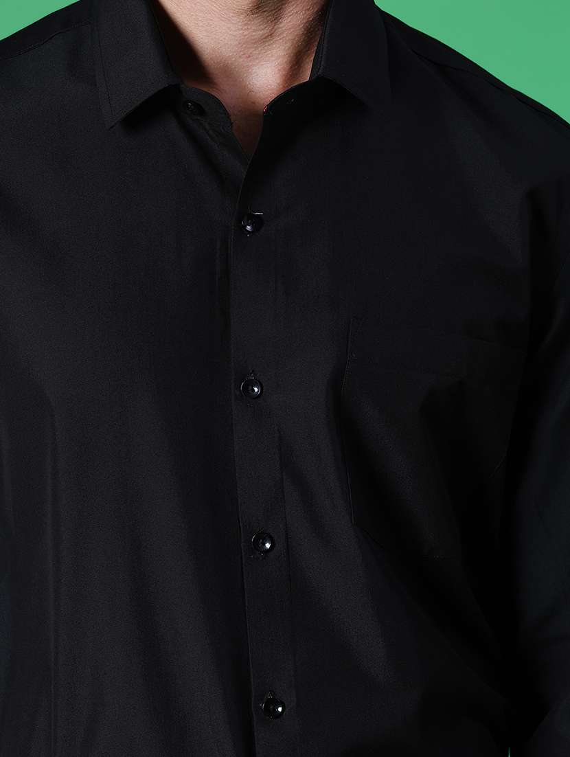 men solid collared long sleeve shirt - 21966406 -  Standard Image - 5