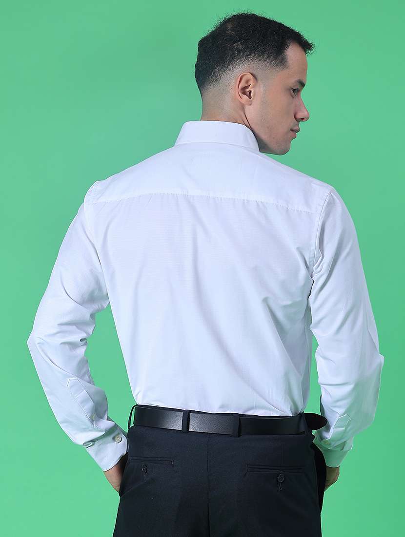 men solid long sleeve regular fit formal shirt - 21966407 -  Standard Image - 3