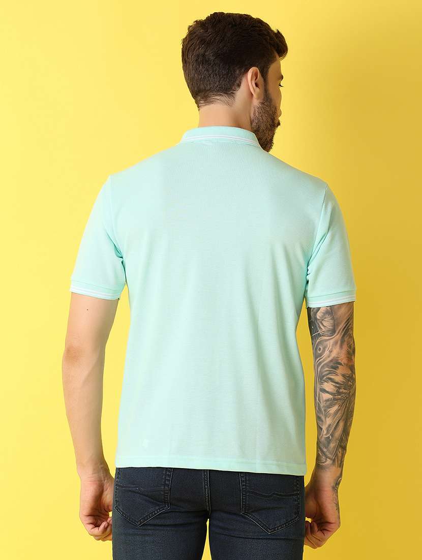 men solid short sleeve regular fit polo t-shirt - 21966511 -  Standard Image - 3
