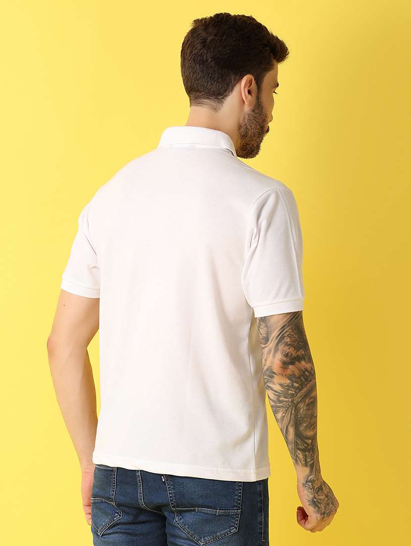 men solid short sleeve regular fit polo t-shirt - 21966518 -  Standard Image - 3