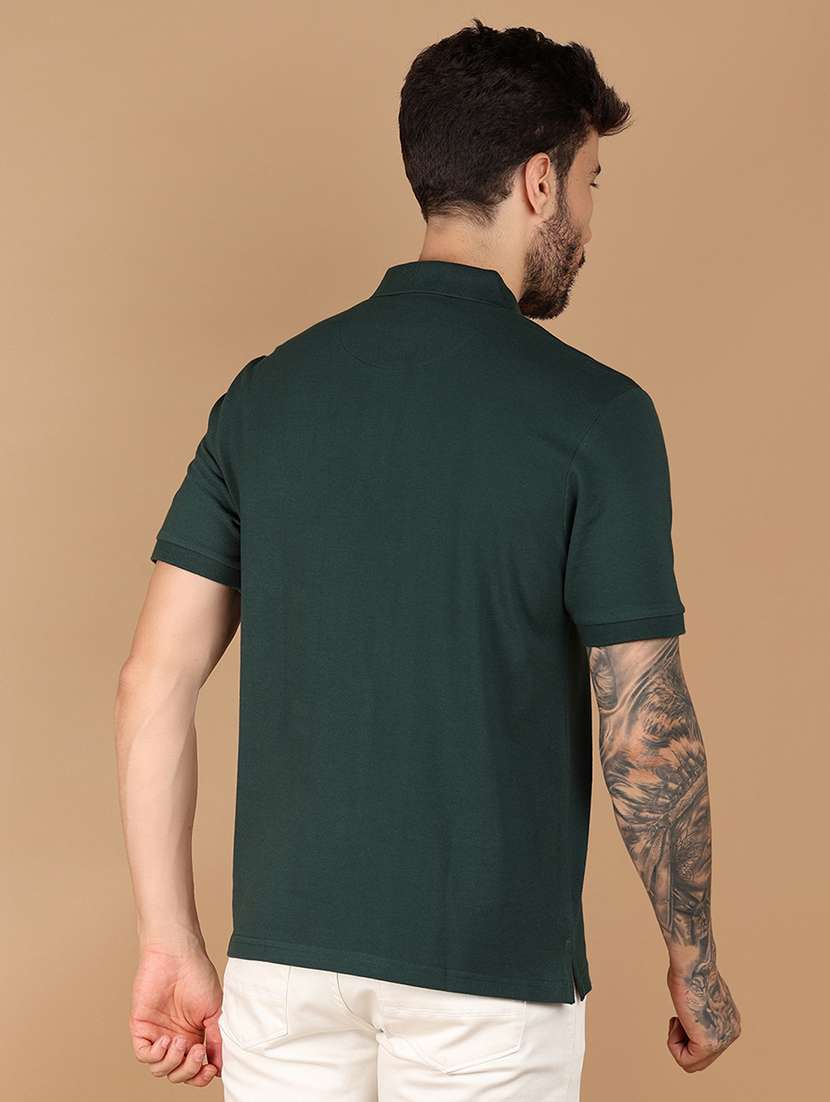 men solid short sleeve regular fit polo t-shirt - 21966526 - Standard Image - 3
