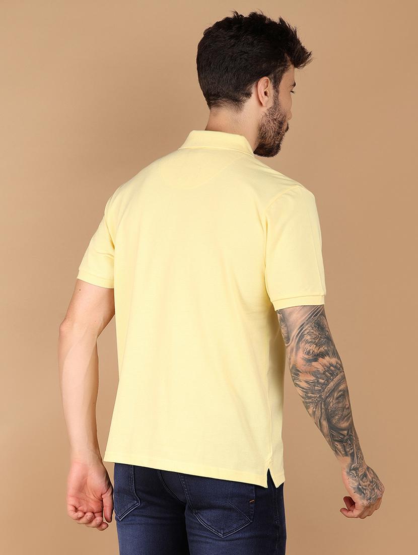 men solid short sleeve regular fit polo t-shirt - 21966533 - Standard Image - 3