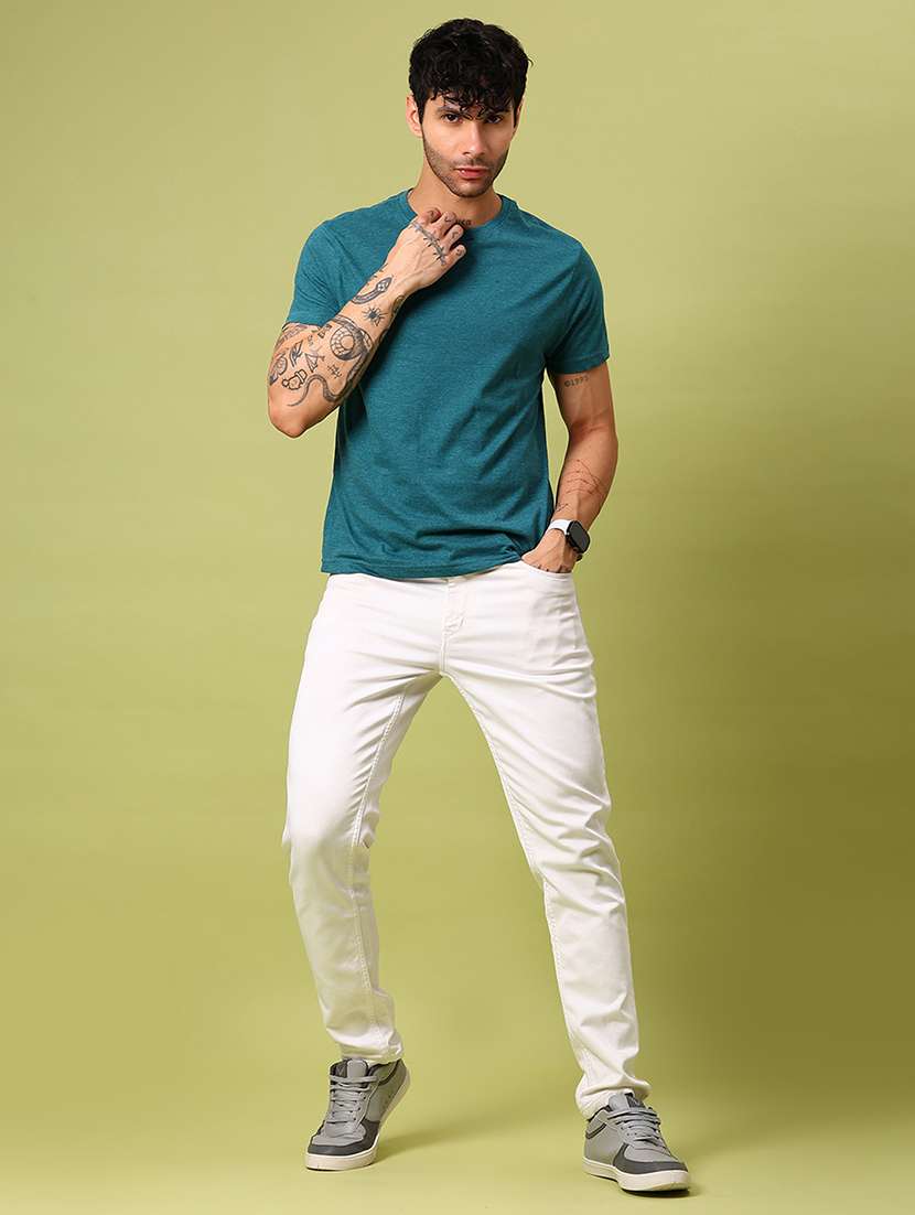 men solid short sleeve regular fit t-shirt - 21966536 - Standard Image - 3