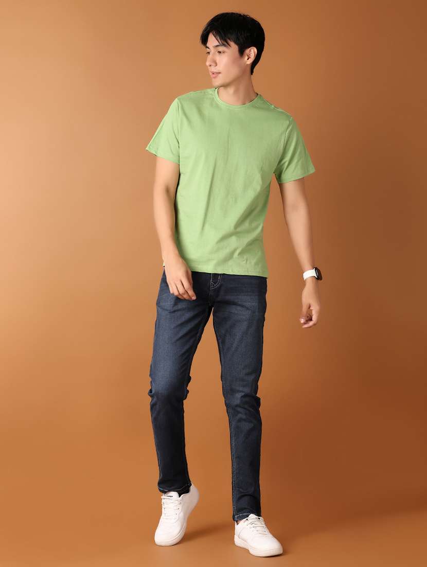 men solid short sleeve regular fit t-shirt - 21966538 - Standard Image - 3