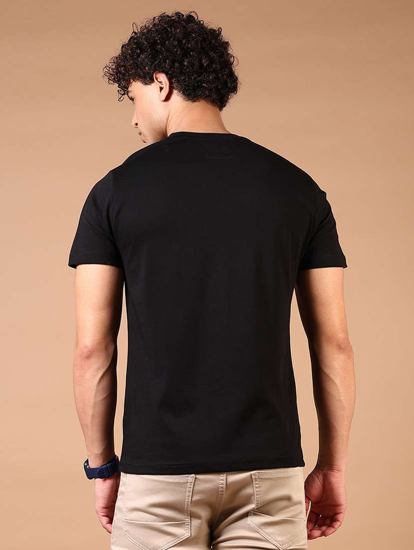 men solid round neck regular fit t-shirt - 21966549 - Standard Image - 3