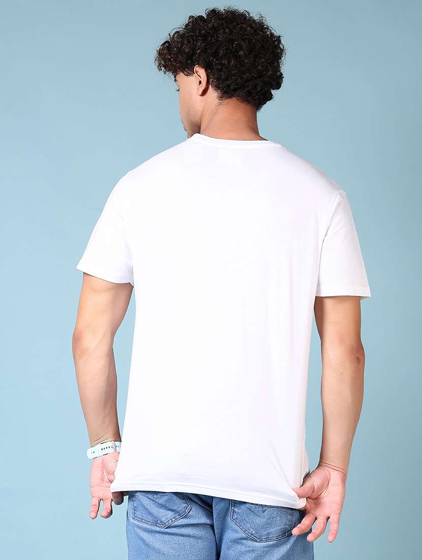 men solid round neck regular fit t-shirt - 21966550 -  Standard Image - 3
