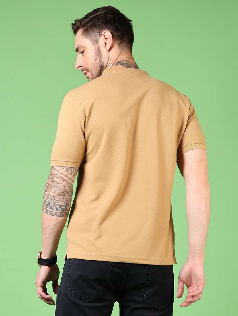 men solid short sleeve regular fit t-shirt - 21966569 -  Standard Image - 3