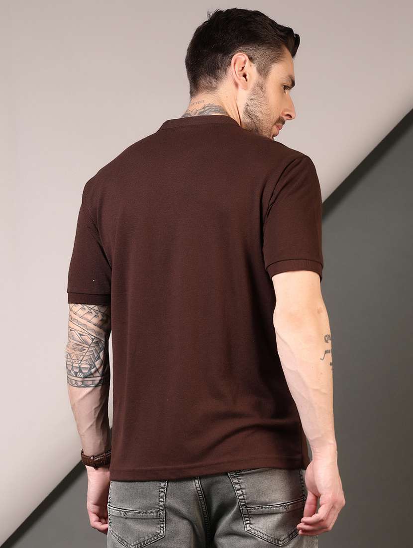 men solid short sleeve regular fit t-shirt - 21966570 -  Standard Image - 3