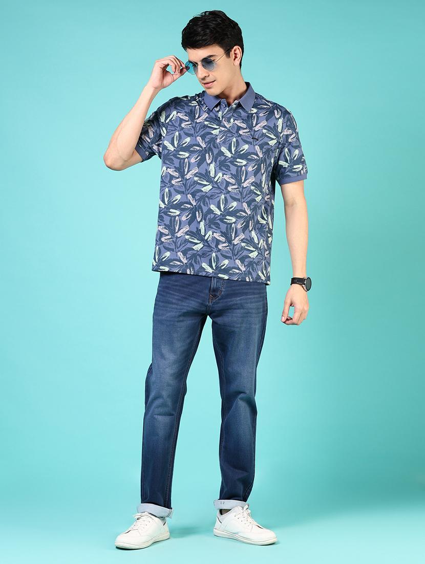 men printed short sleeve regular fit polo t-shirt - 21966572 - Standard Image - 3