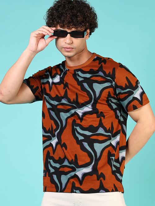 men printed short sleeve regular fit t-shirt - 21966573 -  Standard Image - 0