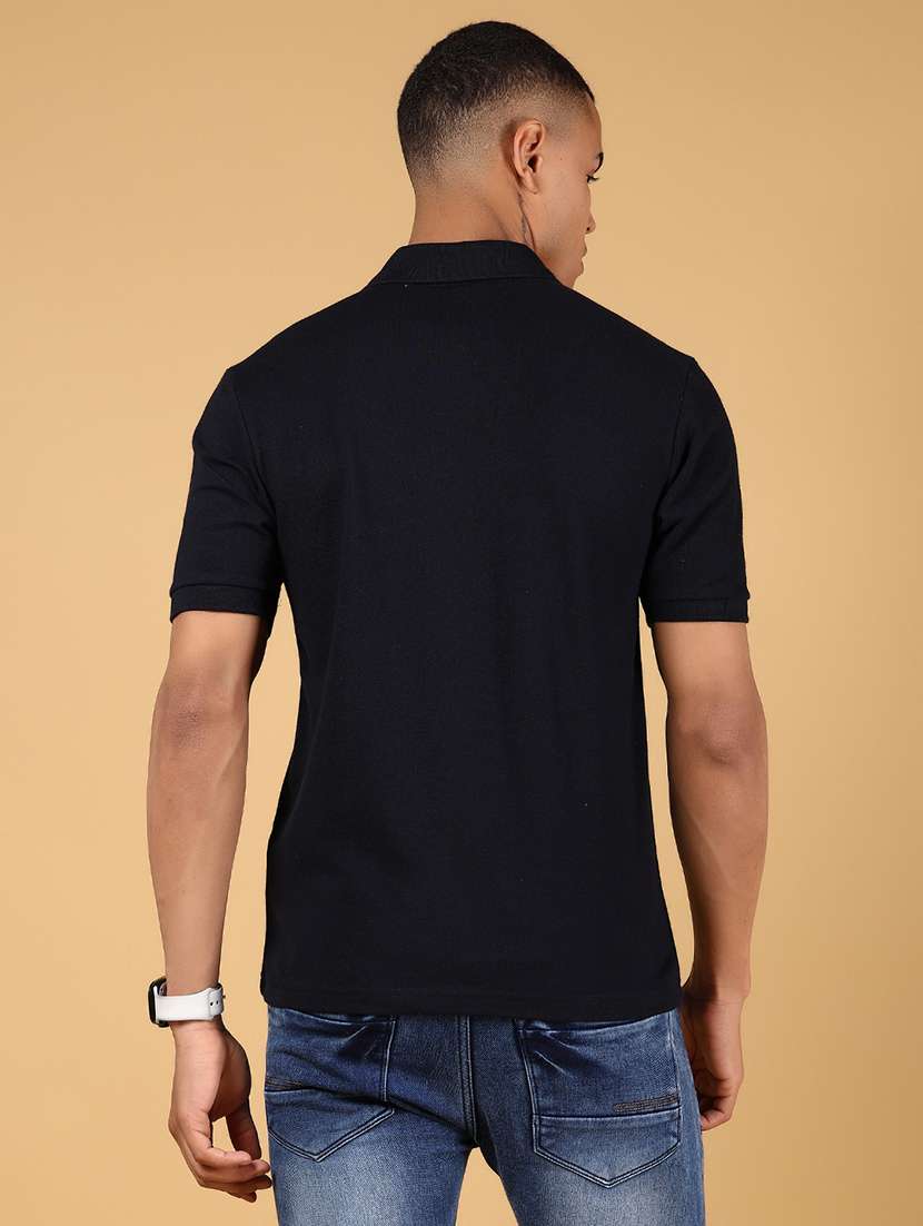 men solid short sleeve regular fit polo t-shirt - 21966576 -  Standard Image - 3