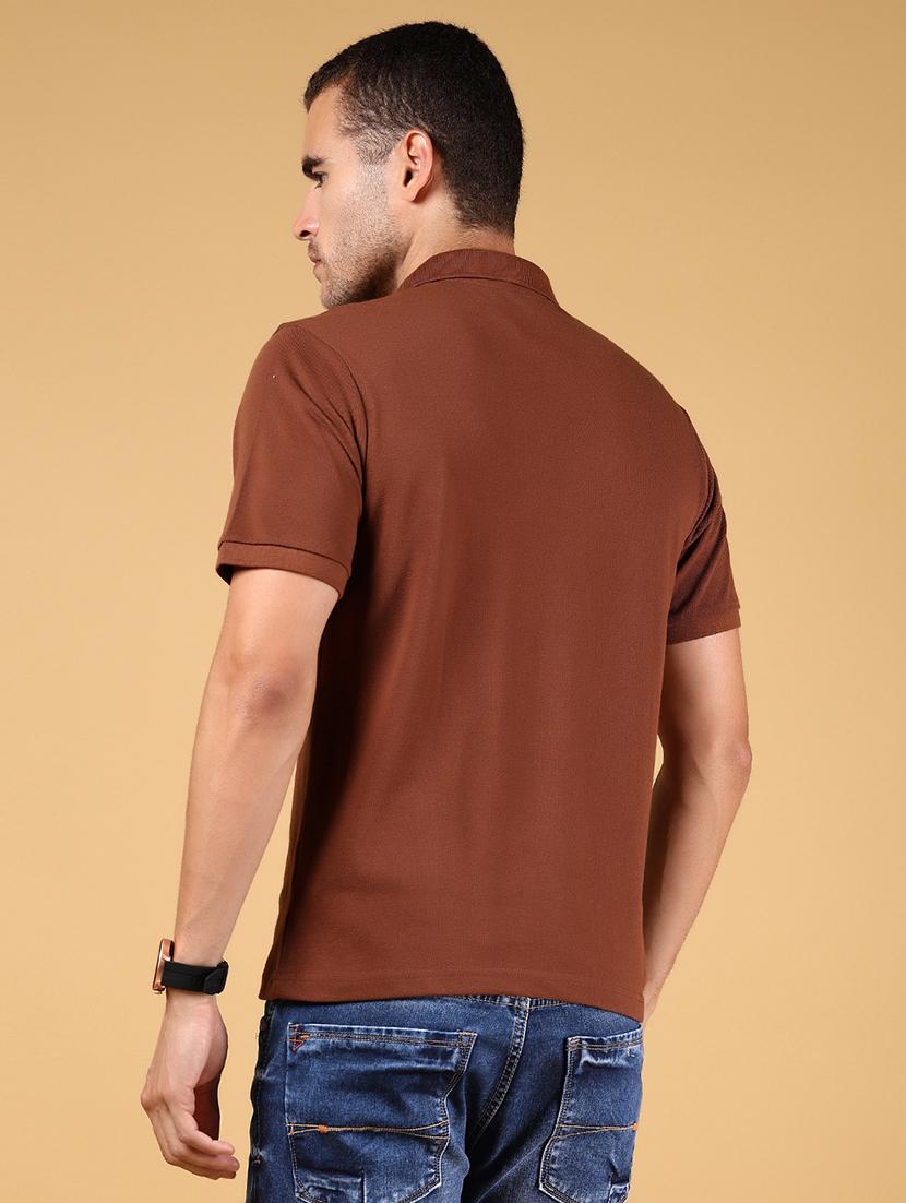 men solid short sleeve regular fit polo t-shirt - 21966577 - Standard Image - 3