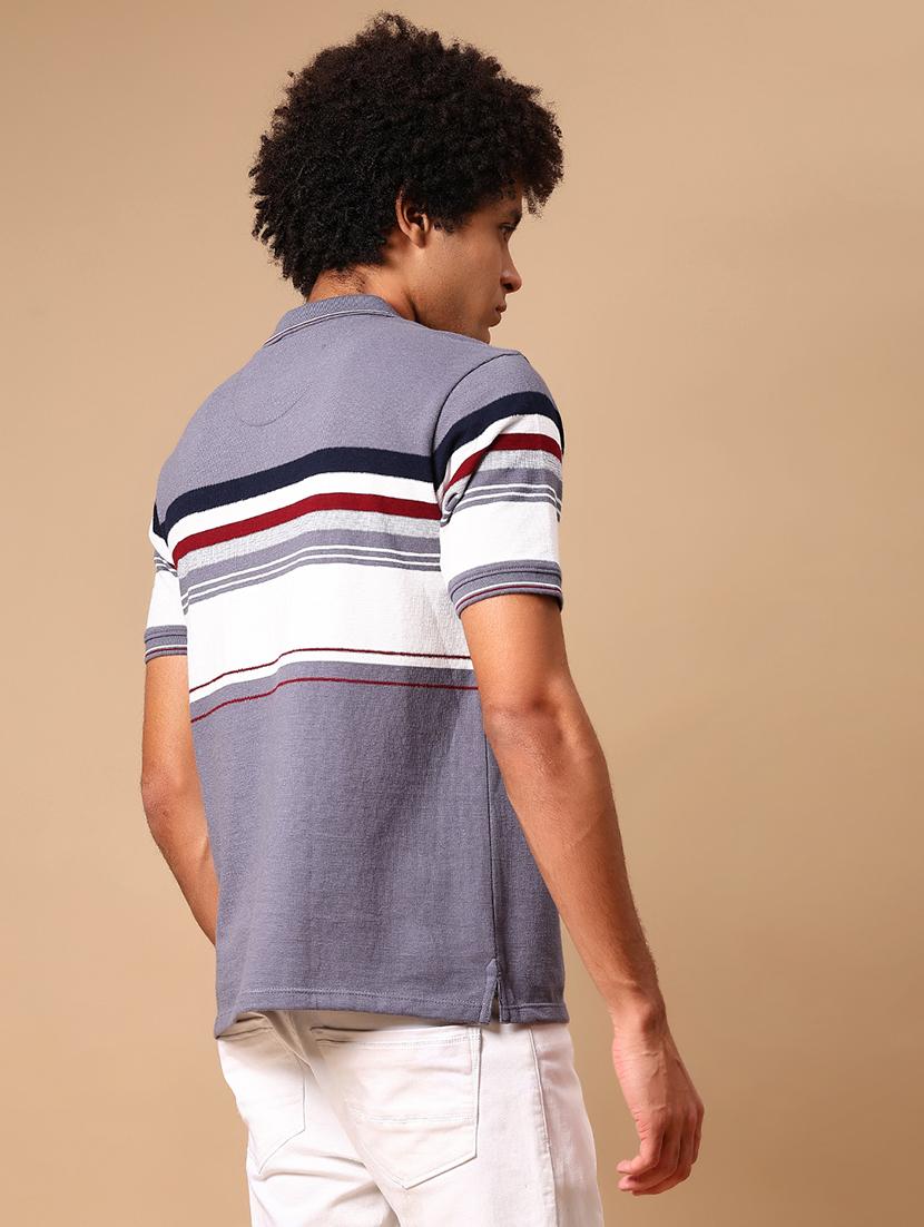 grey poly cotton plain tshirt - 21966588 - Standard Image - 3