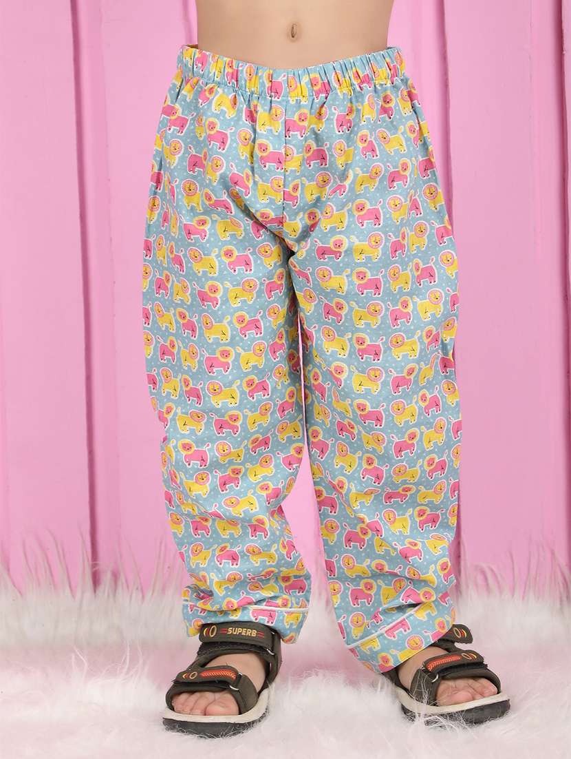 boys printed long sleeve pyjama set nightwear - 21966798 -  Standard Image - 5