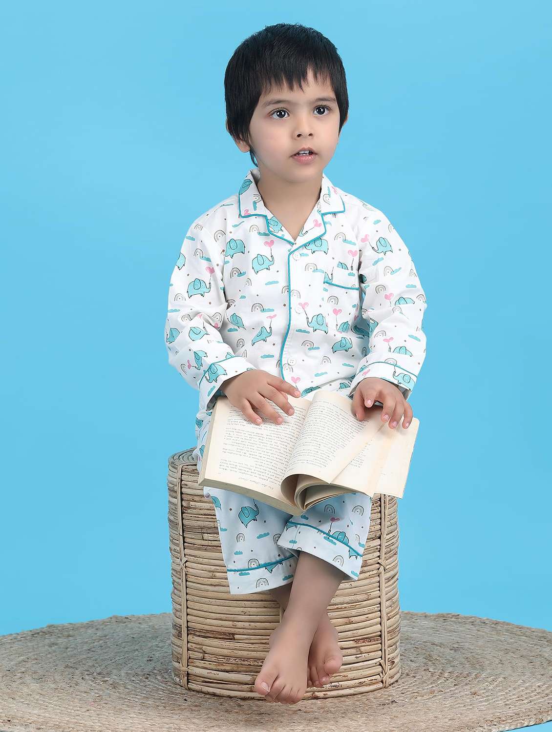 boys printed long sleeve nightwear pyjama set - 21966801 -  Standard Image - 3