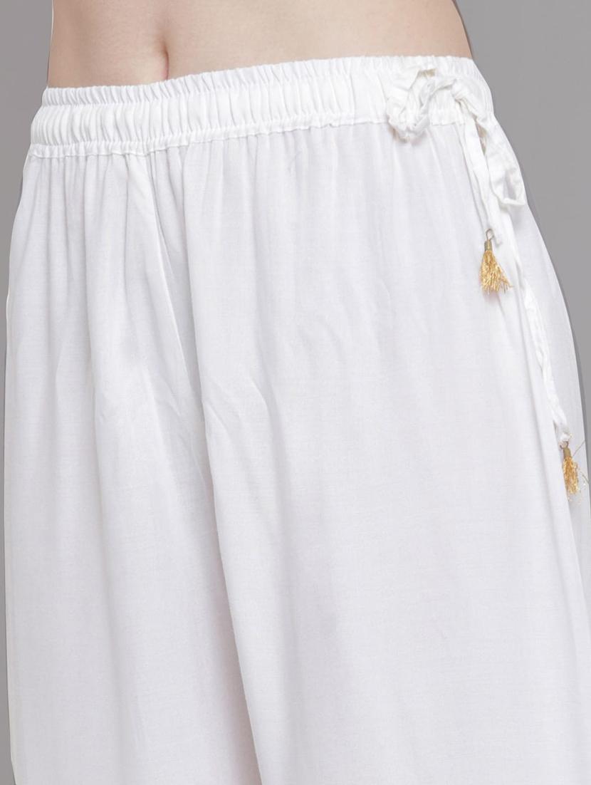 women solid with work mid rise gotta work sharara - 21966926 -  Standard Image - 3