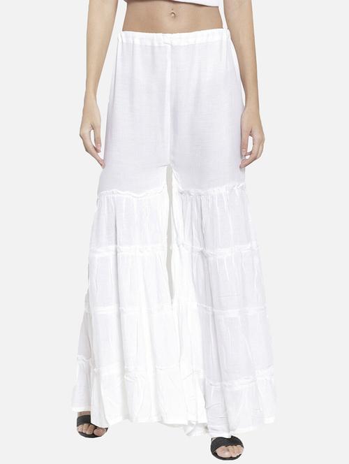 women solid mid rise sharara - 21966931 - Standard Image - 0