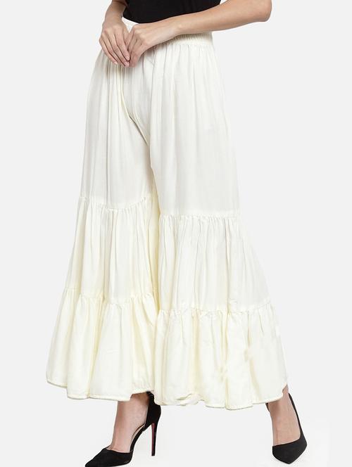 women solid mid rise sharara - 21966933 -  Standard Image - 0