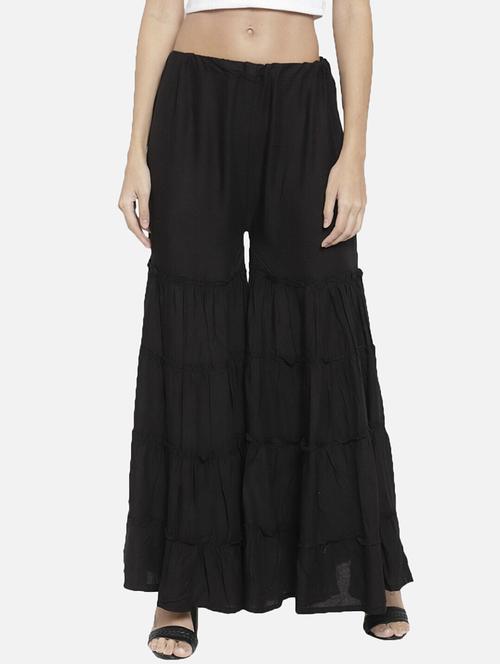 women solid mid rise sharara - 21966936 -  Standard Image - 0