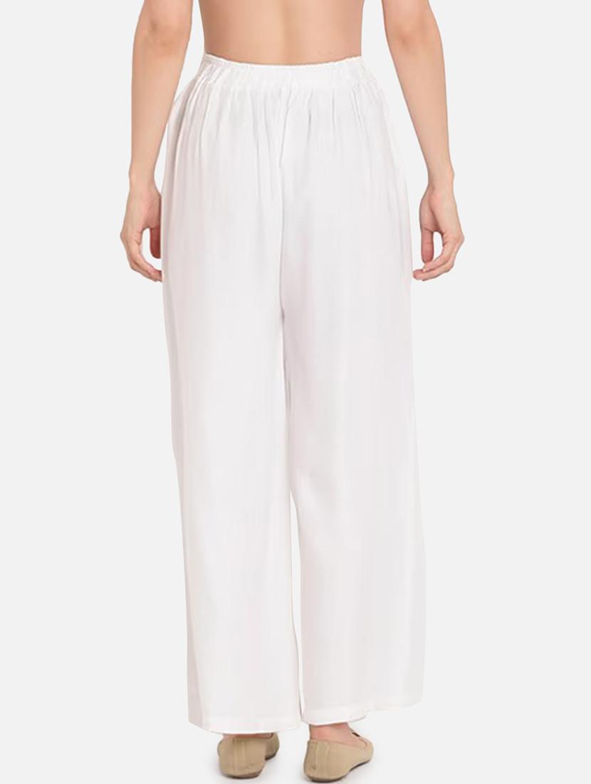 women pack of 2 solid flared palazzo - 21966951 - Standard Image - 3