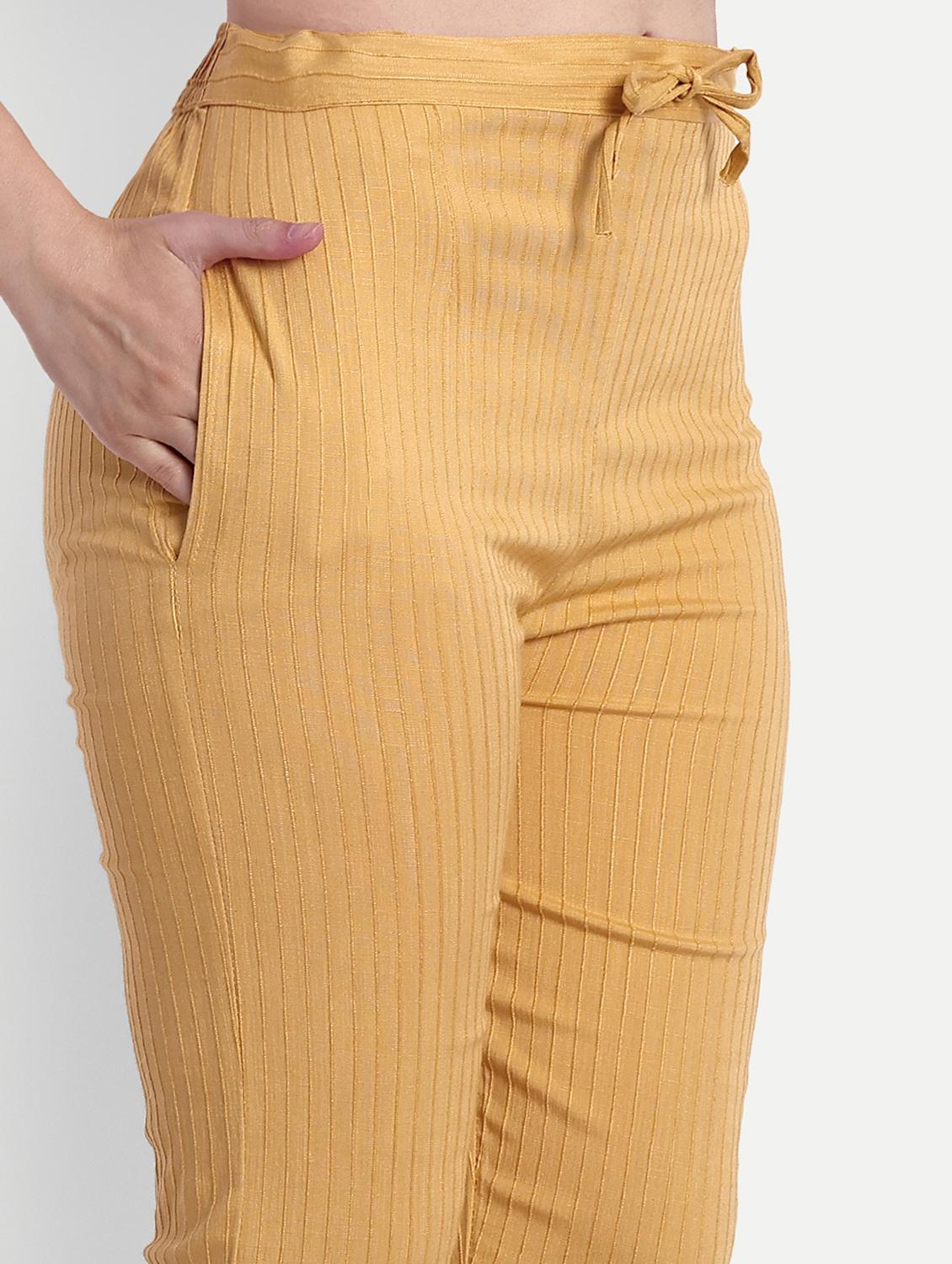 women solid slim fit cigarette trouser - 21967075 - Standard Image - 3