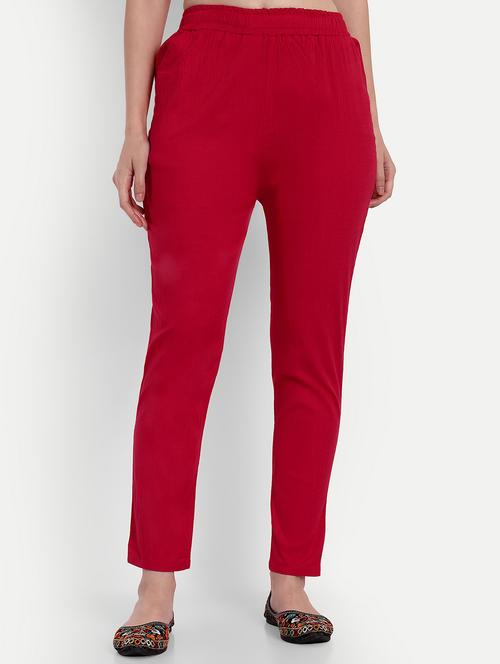 women solid regular fit tapered pant  - 21967086 -  Standard Image - 0