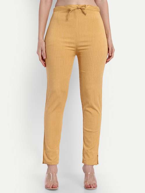 women solid slim fit tapered pant  - 21967090 -  Standard Image - 0