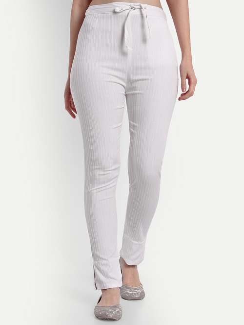 women solid slim fit tapered pant  - 21967092 -  Standard Image - 0