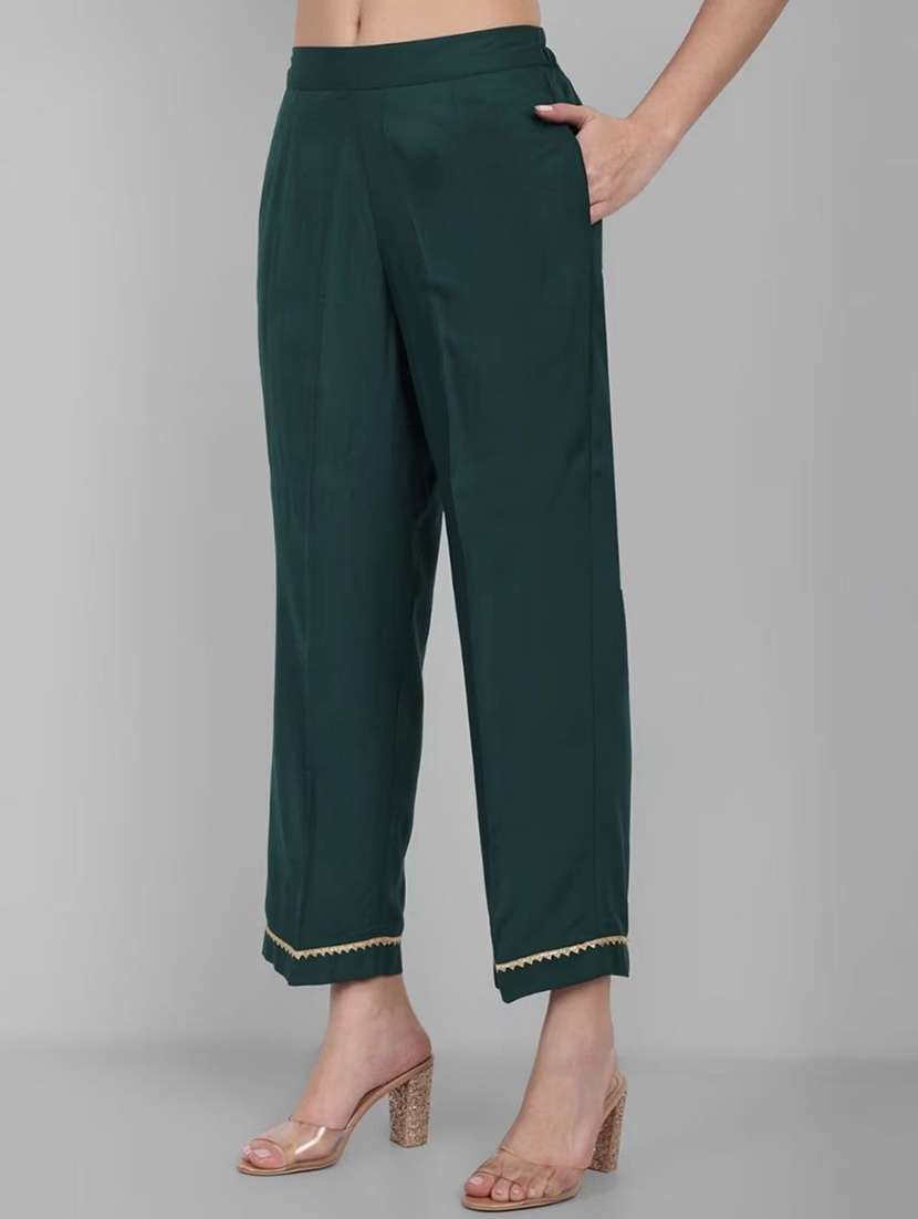 women three quarter sleeve anarkali kurta pant with dupatta set - 21967108 -  Standard Image - 3