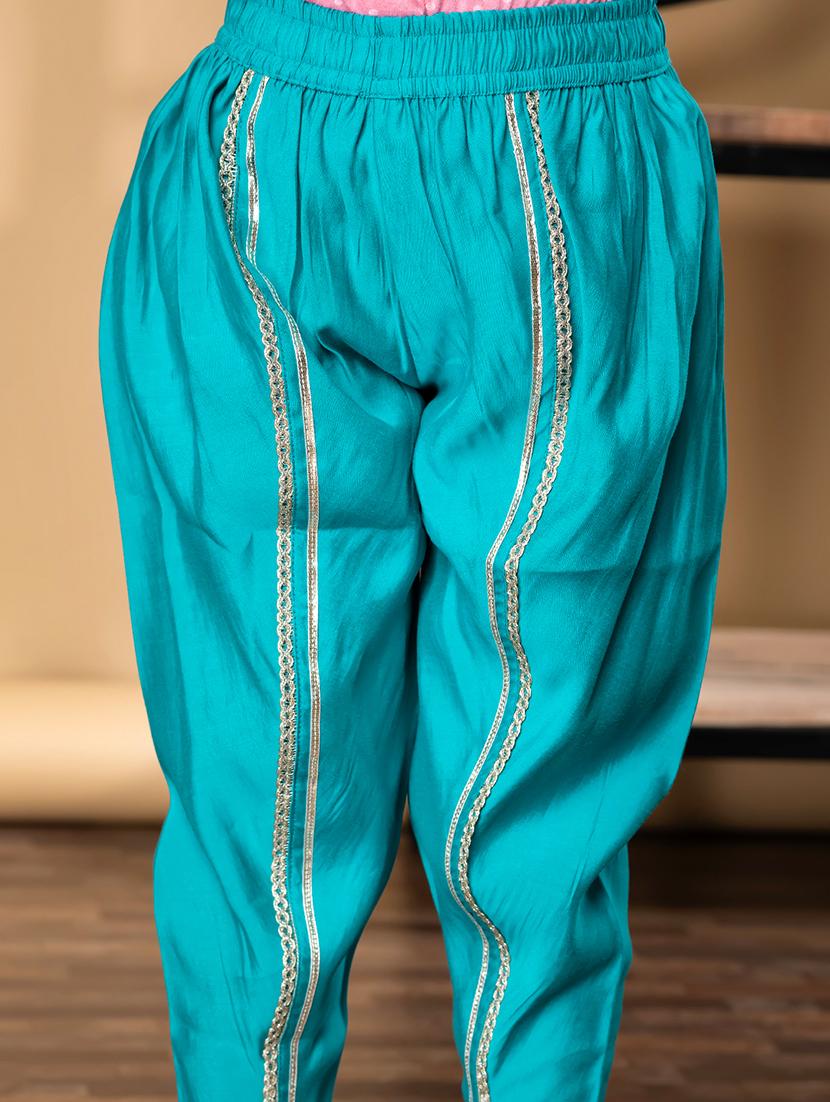 girls embroidered long sleeve kurta and dhoti set - 21967202 - Standard Image - 5