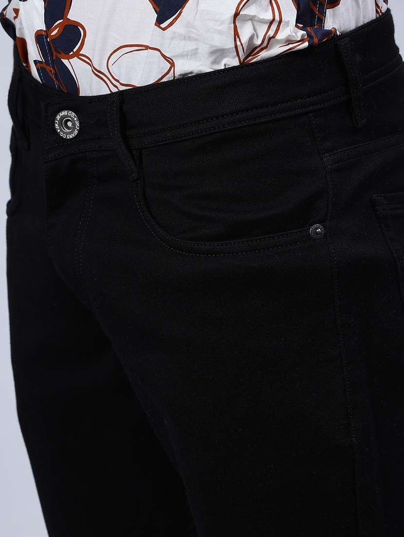 men plain mid rise full length jeans - 21967821 -  Standard Image - 5